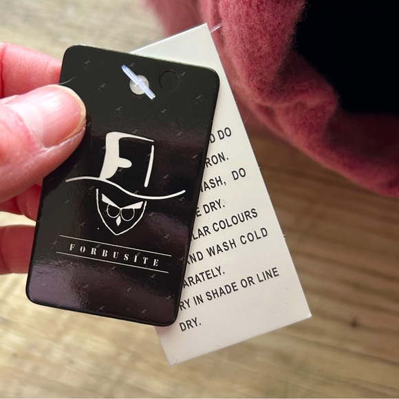 NEW Forbusite Beret Hat Pink Beanie Cap French - Picture 2 of 5